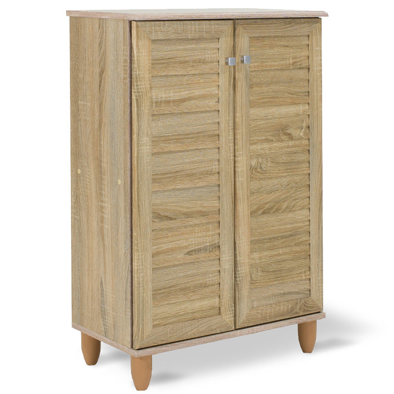 Dulap pantofi Santi, 10 - 12 perechi, Nuc - Stejar, 60x35x92 cm - Stejar