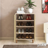 Dulap pantofi Santi, 10 - 12 perechi, Nuc - Stejar, 60x35x92 cm - Stejar