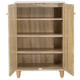Dulap pantofi Santi, 10 - 12 perechi, Nuc - Stejar, 60x35x92 cm - Stejar