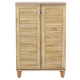 Dulap pantofi Santi, 10 - 12 perechi, Nuc - Stejar, 60x35x92 cm - Stejar