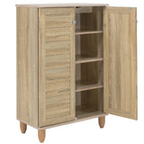 Dulap pantofi Santi, 10 - 12 perechi, Nuc - Stejar, 60x35x92 cm - Stejar