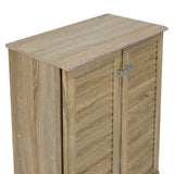 Dulap pantofi Santi, 10 - 12 perechi, Nuc - Stejar, 60x35x92 cm - Stejar