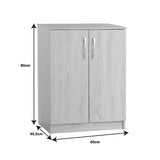 Dulap pantofi Shordo, 60x40x80 cm - Alb