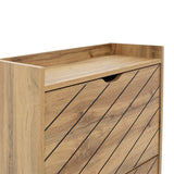 Dulap pantofi Thelma, 10-12 perechi, Sonoma, 60x24x132 cm