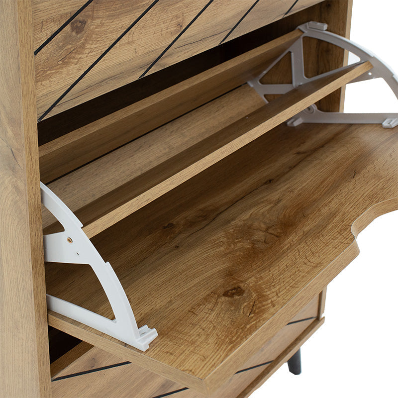 Dulap pantofi Thelma, 10-12 perechi, Sonoma, 60x24x132 cm