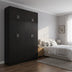 Dulap Athos I cu 4 usi si loft, 160x42x240 cm