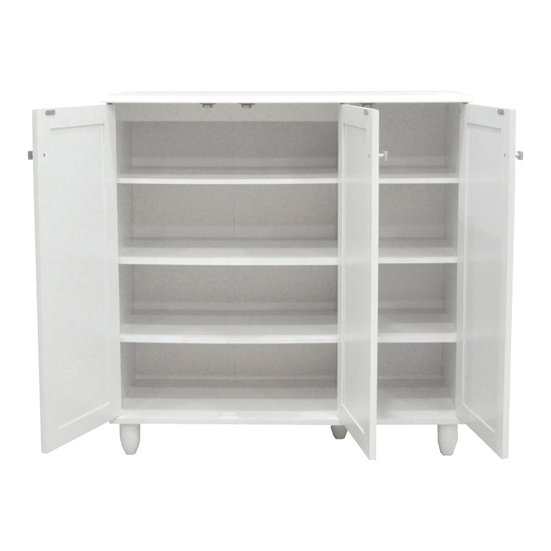Dulap pentru încaltaminte Santo pentru 16 perechi, Alb, Lemn, 89x34x91 cm, imagine suplimentara