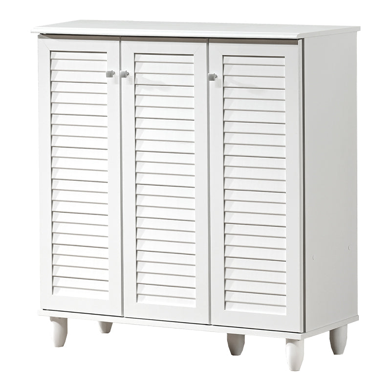 Dulap pentru încaltaminte Santo pentru 16 perechi, Alb, Lemn, 89x34x91 cm, detaliu produs