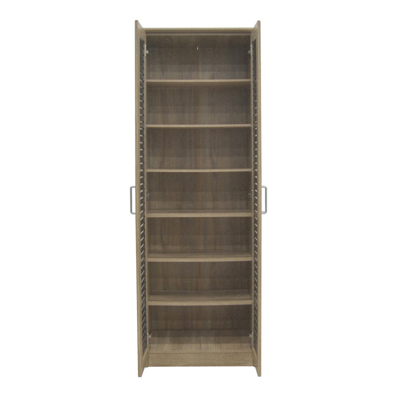 Pantofar Sante, sonoma - maro - nuc - alb - antracit, 60x37x183 cm - Stejar