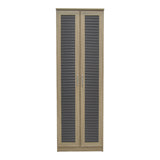 Pantofar Sante, sonoma - maro - nuc - alb - antracit, 60x37x183 cm - Stejar