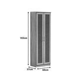 Pantofar Sante, sonoma - maro - nuc - alb - antracit, 60x37x183 cm - Stejar