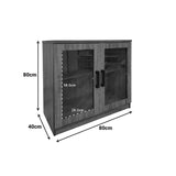 Dulap pentru pantofi cu functie de depozitare Sapato, Lemn, stejar, 80x40x80 cm