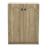 Dulap pentru pantofi cu functie de organizare, Ambera, lemn, sonoma, 60x36x81 cm