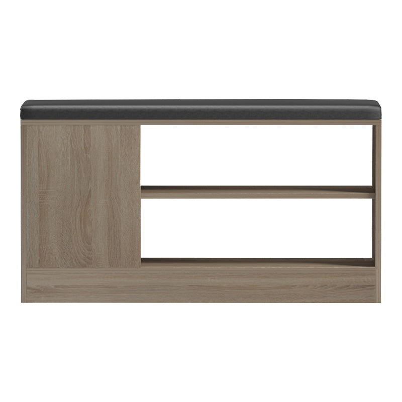 Dulap pentru pantofi cu scaun Deboule, 90x30x46 cm - Stejar