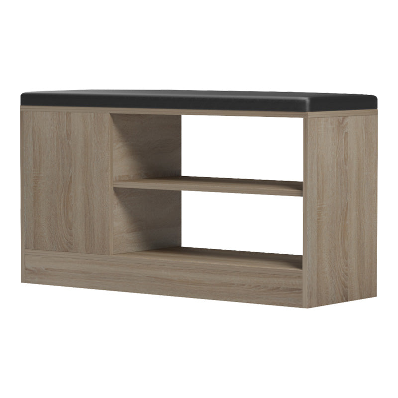 Dulap pentru pantofi cu scaun Deboule, 90x30x46 cm - Stejar