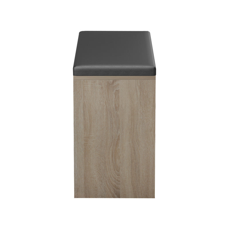 Dulap pentru pantofi cu scaun Deboule, 90x30x46 cm - Stejar