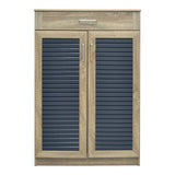 Dulap pentru pantofi Sante cu capacitate 20 perechi, Sonoma/Gri închis, 80x37x123 cm