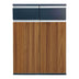 Dulap profesional pentru birou Oscar, Lemn cu nuante, nuc-antracit, 80x40x120 cm