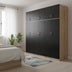 Dulap Athos II cu 6 usi si loft, 240x42x240 cm - 383-000288