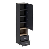 Dulap soldat Toscana, Antracit, 50x42x222 cm