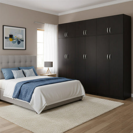 Dulap Athos II cu 6 usi si loft, 240x42x240 cm