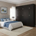 Dulap Athos II cu 6 usi si loft, 240x42x240 cm