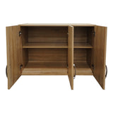 Etajera dulap Athos cu 3 usi, 90x41x60 cm - Stejar