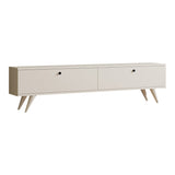 Dulap TV, alb elegant, 160x25x40 cm