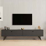 Dulap TV cu extra spatiu de depozitare, Alb, L160x A25x H40cm, 160x25x45 cm