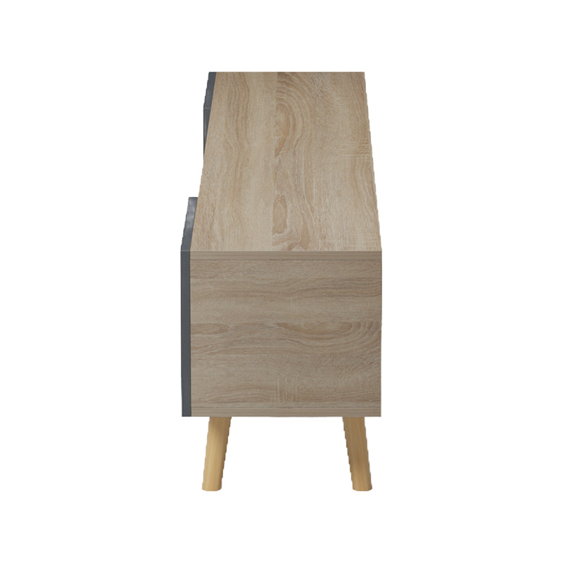 Dulap TV cu rafturi Osclo, Modern, Lemn, Sonoma-Antracit, 160x30x54 cm
