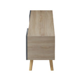Dulap TV cu rafturi Osclo, Modern, Lemn, Sonoma-Antracit, 160x30x54 cm