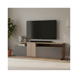 Dulap TV cu rafturi Vendora, Sonoma-Antracit, 150x29x46 cm