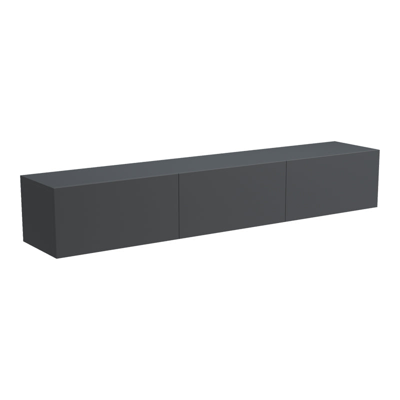 Dulap TV de perete cu LED Rival, stil modern, material, antracit, 180x35x30 cm