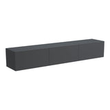 Dulap TV de perete cu LED Rival, stil modern, material, antracit, 180x35x30 cm