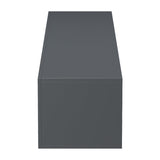 Dulap TV de perete cu LED Rival, stil modern, material, antracit, 180x35x30 cm