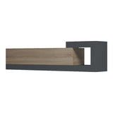 Dulap TV de perete cu montare Flato, Lemn, Sonoma-Antracit, 150x29x38 cm