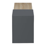 Dulap TV de perete cu montare Flato, Lemn, Sonoma-Antracit, 150x29x38 cm