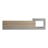 Dulap TV montat pe perete cu aspect de marmură sonoma-gri-bej Flato, 150x29x38 cm