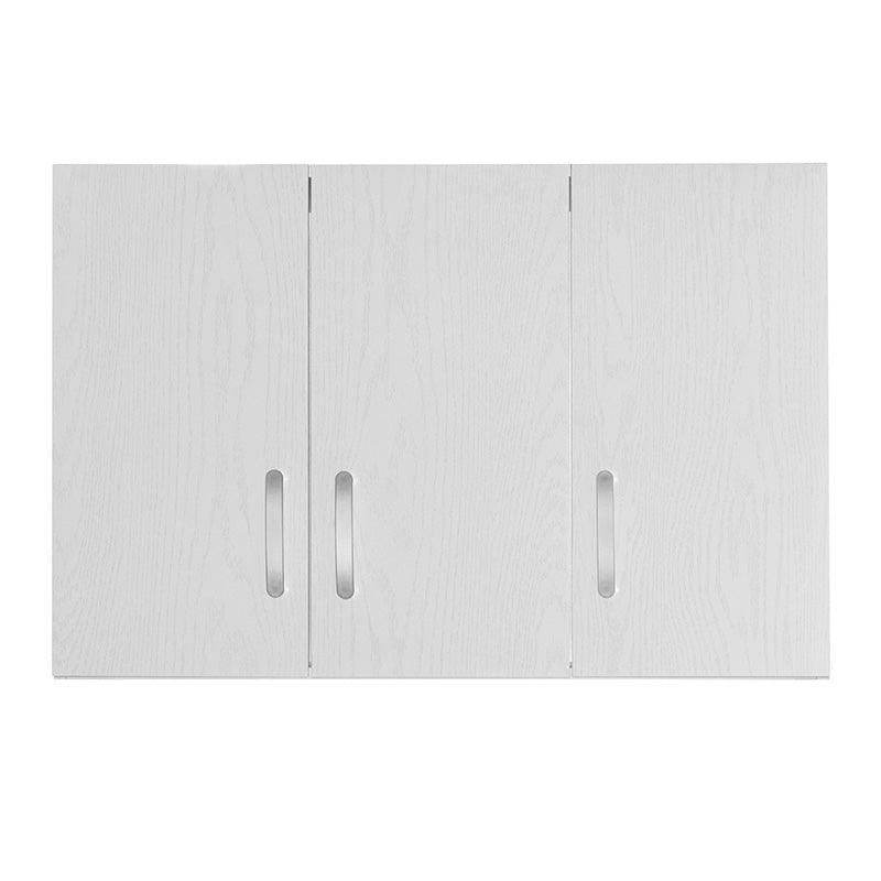 Dulap Zelia 3 usi, Alb - Natural, 90x42x60 cm - Alb