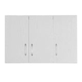 Dulap Zelia 3 usi, Alb - Natural, 90x42x60 cm - Alb
