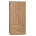 Dulap Zelia cu 2 usi si sertare, 79x42x180 cm - 249-000008