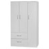 Dulap Zelia cu 2 usi si sertare, 90x42x180 cm - 249-000028