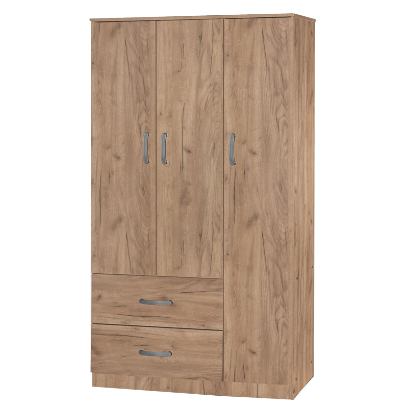 Dulap Zelia cu 2 usi si sertare, 90x42x180 cm - Dulap Zelia cu 2 usi si sertare, 90x42x180 cm - 249-000029