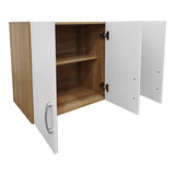 Etajera dulap Athos cu 3 usi, 90x41x60 cm - Sonoma-Alb
