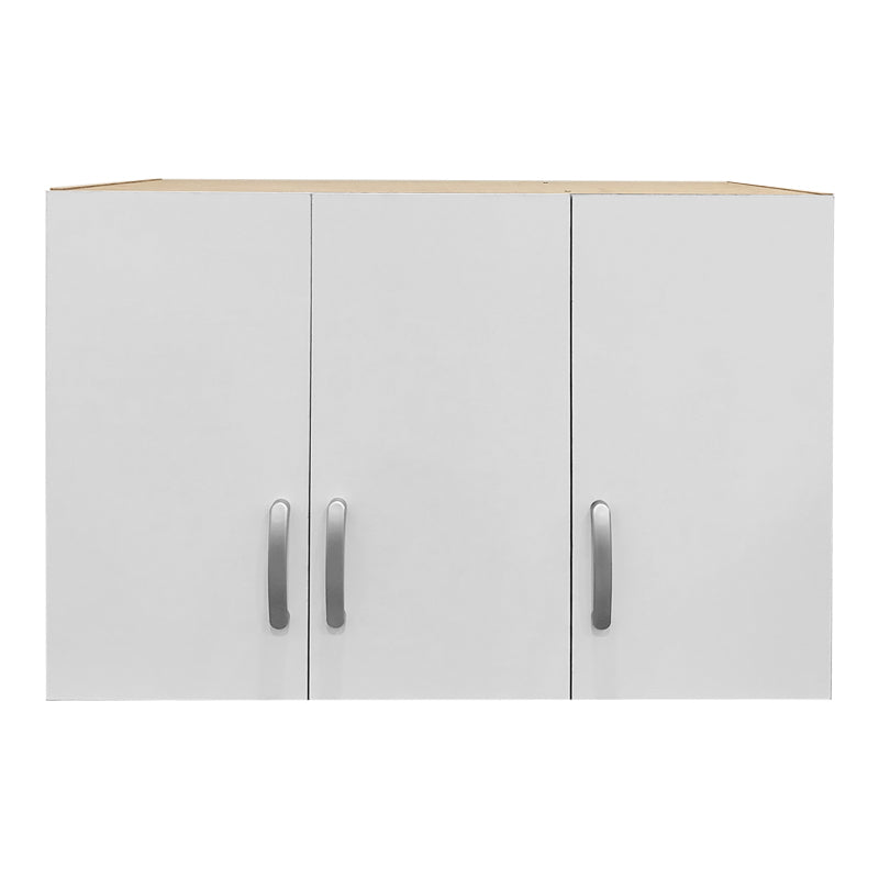 Etajera dulap Athos cu 3 usi, 90x41x60 cm - Sonoma-Alb