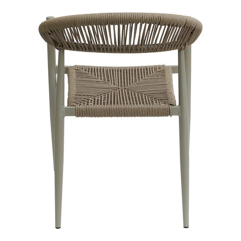 Fagen fotoliu stivuitor Auriu aluminiu-rattan pe Natural, 56x60x78 cm