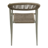 Fagen fotoliu stivuitor Auriu aluminiu-rattan pe Natural, 56x60x78 cm
