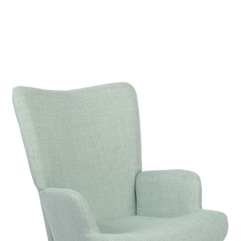 Fotoliu balansoar Jianna, Tesatura, 79x64x89 cm - Verde