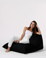 Fotoliu Bean Bag XL, Garden Bean Bag Borini, 145x90x35 cm - Negru