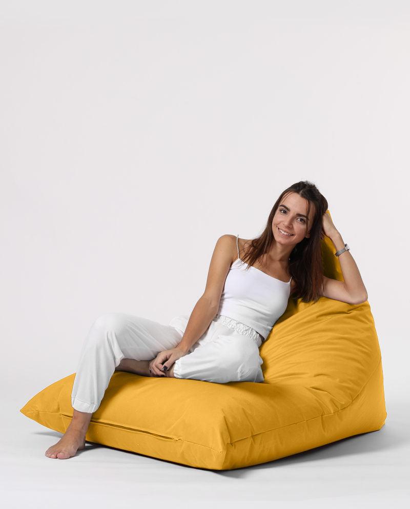 Fotoliu Bean Bag XL, Garden Bean Bag Borini, 145x90x35 cm - Galben